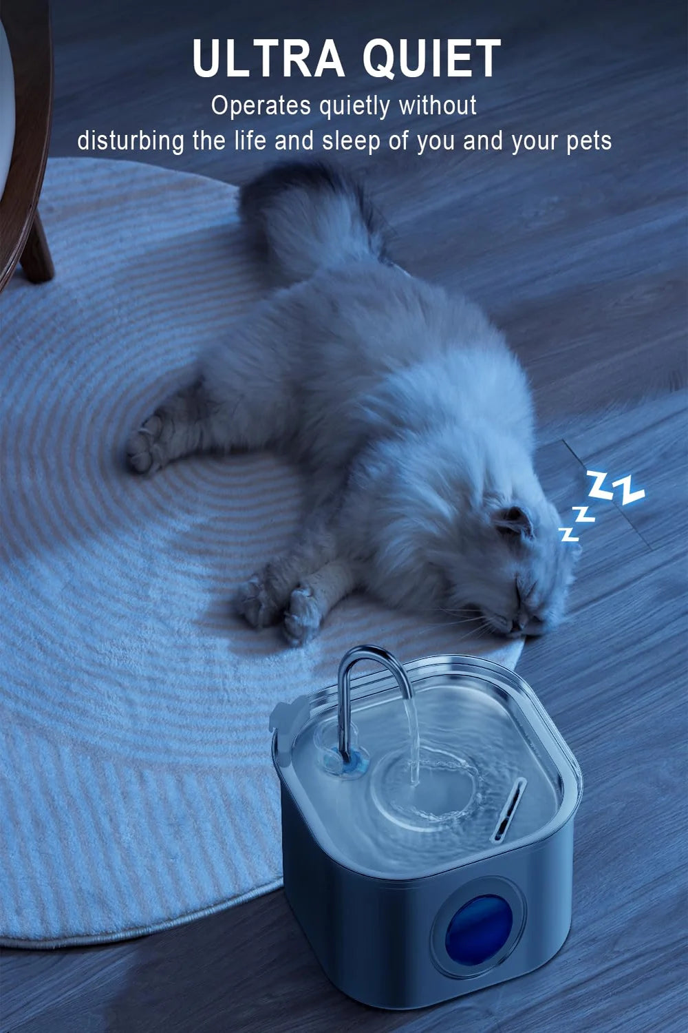 3.2L Stainless Steel Cat & Dog Water Fountain Feeder (Kittyspout)