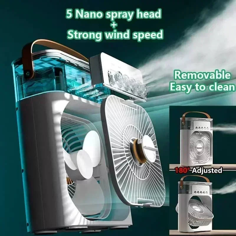 Portable Cooling Fan- New 3 In 1 Fan Air Conditioner Household Mini Air Cooler