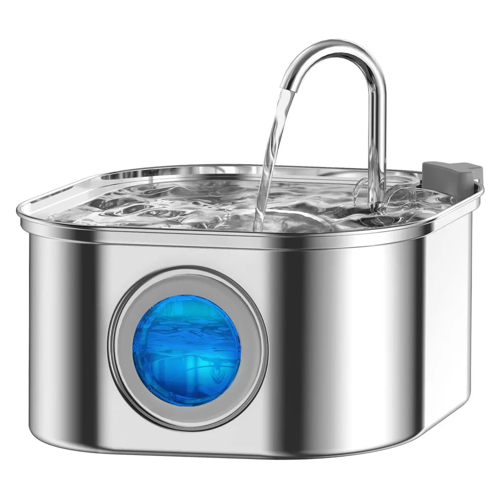 3.2L Stainless Steel Cat & Dog Water Fountain Feeder (Kittyspout)