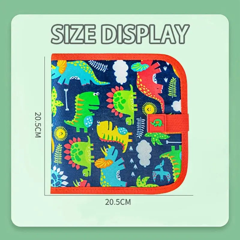 Reusable Erasable Doodle Book for Kids – Drawing Pad with 12 Watercolor Pens, Travel Art Toy for Toddlers & Preschoolers