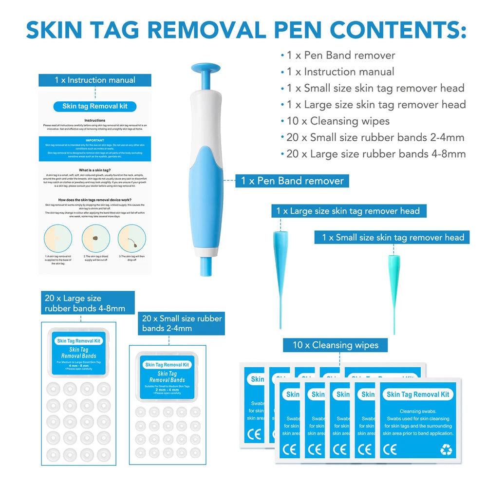 ✅ Skin Tag Remover Kit (2-in-1 Complete Set) – Say Goodbye to Skin Tags Painlessly & Naturally