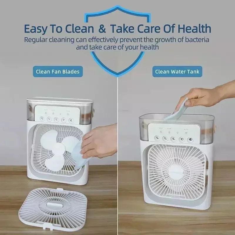 Portable Cooling Fan- New 3 In 1 Fan Air Conditioner Household Mini Air Cooler