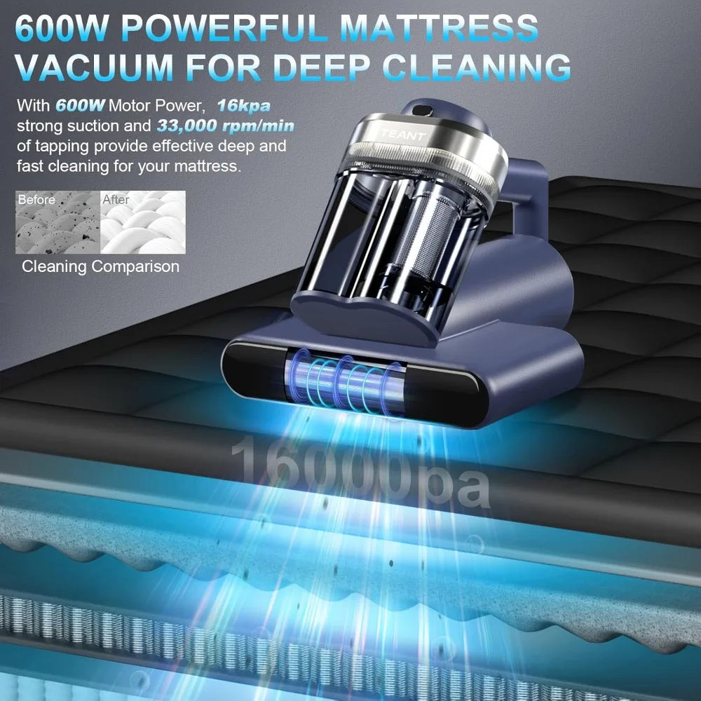 Mattress Vacuum Cleaner for Bed – Powerful Dust & Allergen Removal