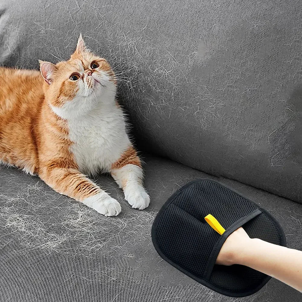 Pet Hair Removal Glove – 1/2PCS Grooming Gloves for Dogs & Cats | Static Brush for Sofa, Carpet & Clothes