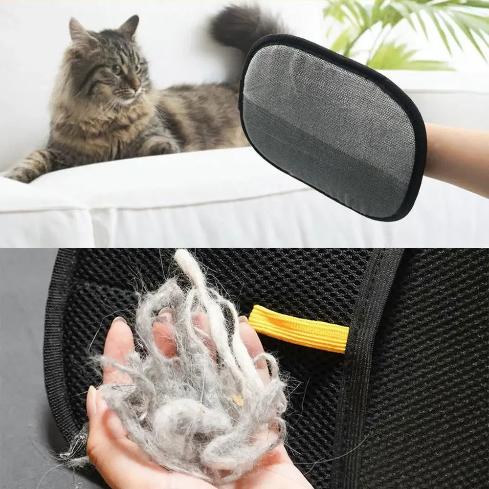Pet Hair Removal Glove – 1/2PCS Grooming Gloves for Dogs & Cats | Static Brush for Sofa, Carpet & Clothes