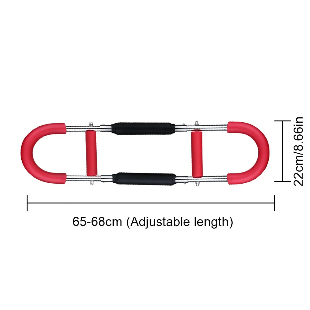 Gorilla Gym Bar, Twister Arm Exerciser with Foam Handle Adjustable Spring Workout Bar Forearm Triceps Chest Expander Portable Fitness Equipment