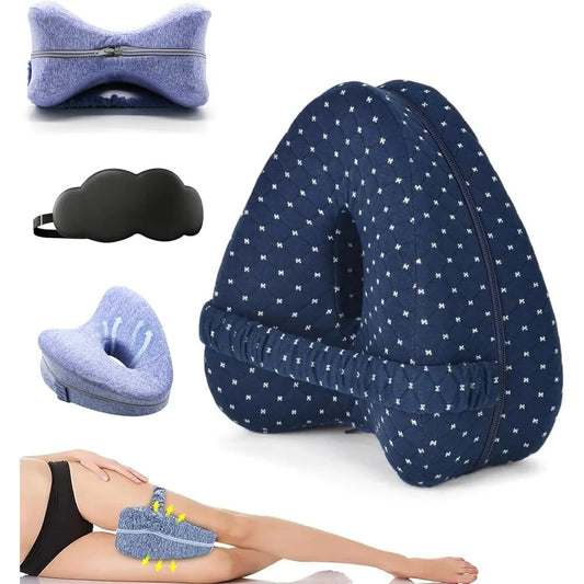 Spine Alignment Pillow – Orthopedic Leg Pillow for Hip Pain, Sciatica & Back Relief | Side Sleepers Support Cushion