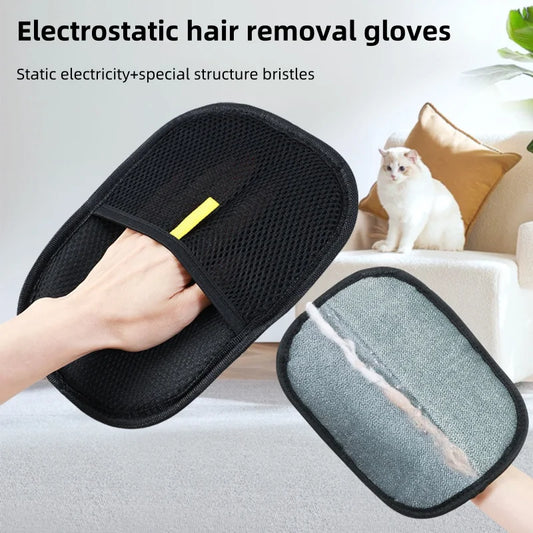 Pet Hair Removal Glove – 1/2PCS Grooming Gloves for Dogs & Cats | Static Brush for Sofa, Carpet & Clothes